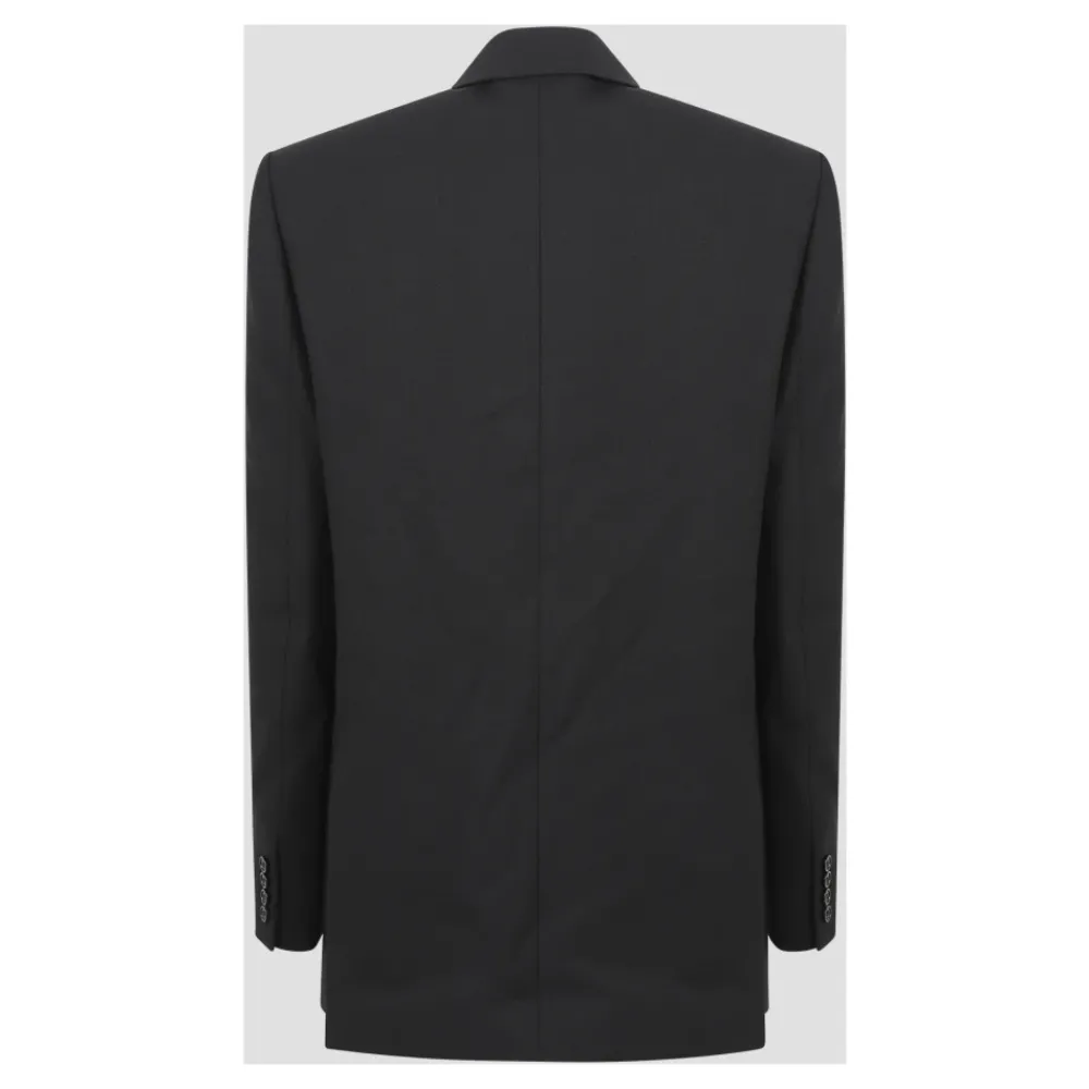 Heren Saint Laurent Double-breasted wollen jas