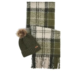 Barbour Dover Beanie & Hailes Scarf Cadeauset