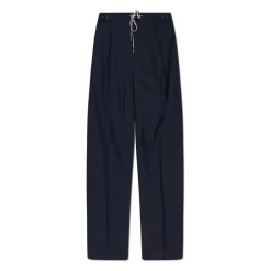 Heren Maison Margiela Broeken^Drawstring wollen broek