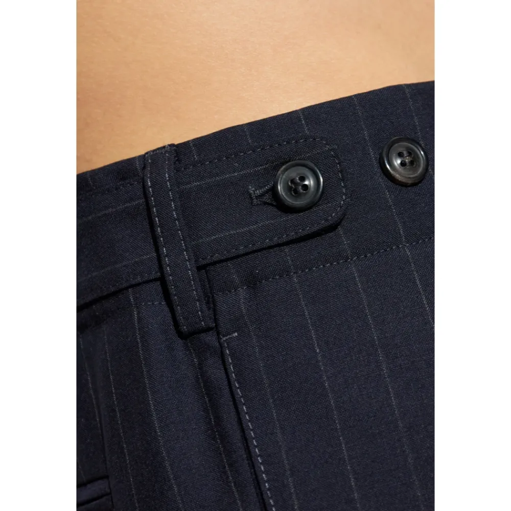 Heren Maison Margiela Broeken^Drawstring wollen broek