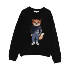 DAMES Maison Kitsuné Dressed Fox Intarsia Wool Jumper