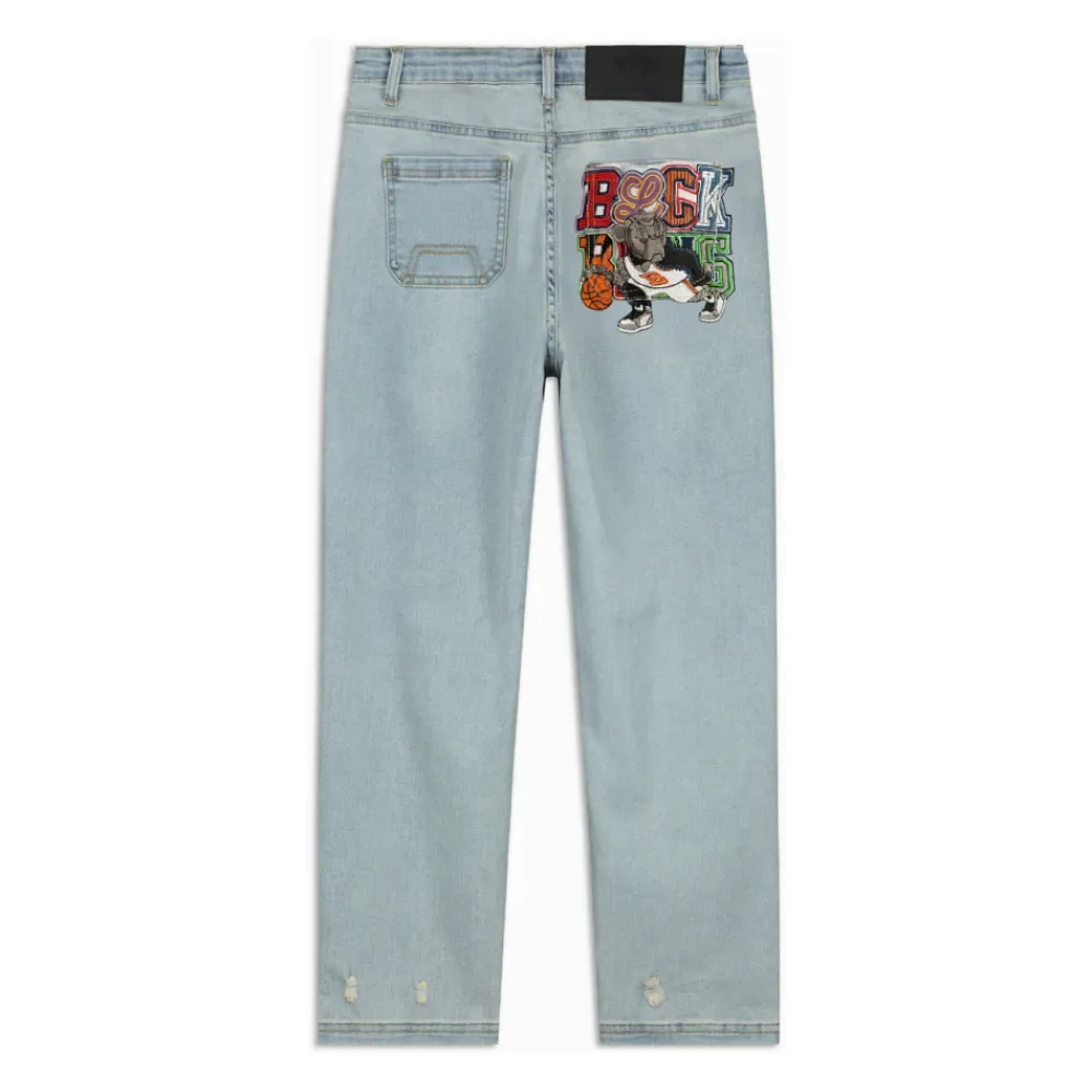 Black Bananas Broeken & Jeans^Dribble Straight Fit Denim