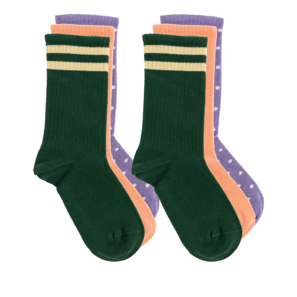 Mini Rodini Driepak Sokken