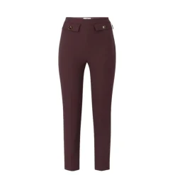 DAMES Elisabetta Franchi Broeken^Dubbele Crepe Stijlvolle Broek