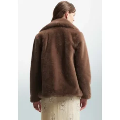 DAMES Kocca Jassen^Dubbelrijig Kunstbontjas