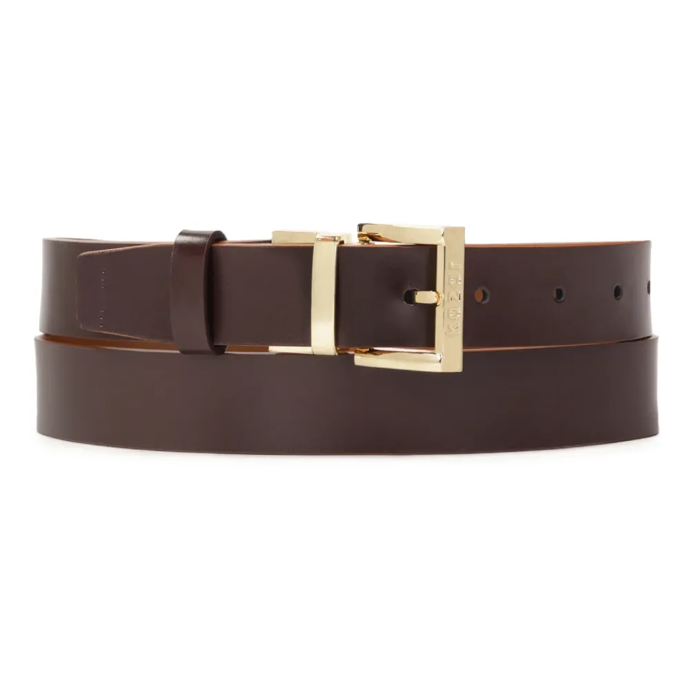 DAMES Kazar Riemen^Dubbelzijdige leren band in e kleuren