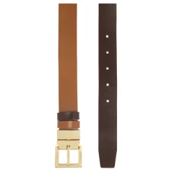 DAMES Kazar Riemen^Dubbelzijdige leren band in e kleuren