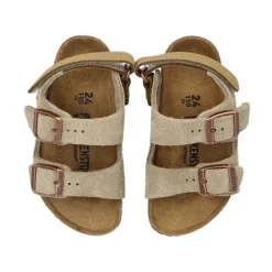 Birkenstock Duifgrijze Sandalen met Gespbanden
