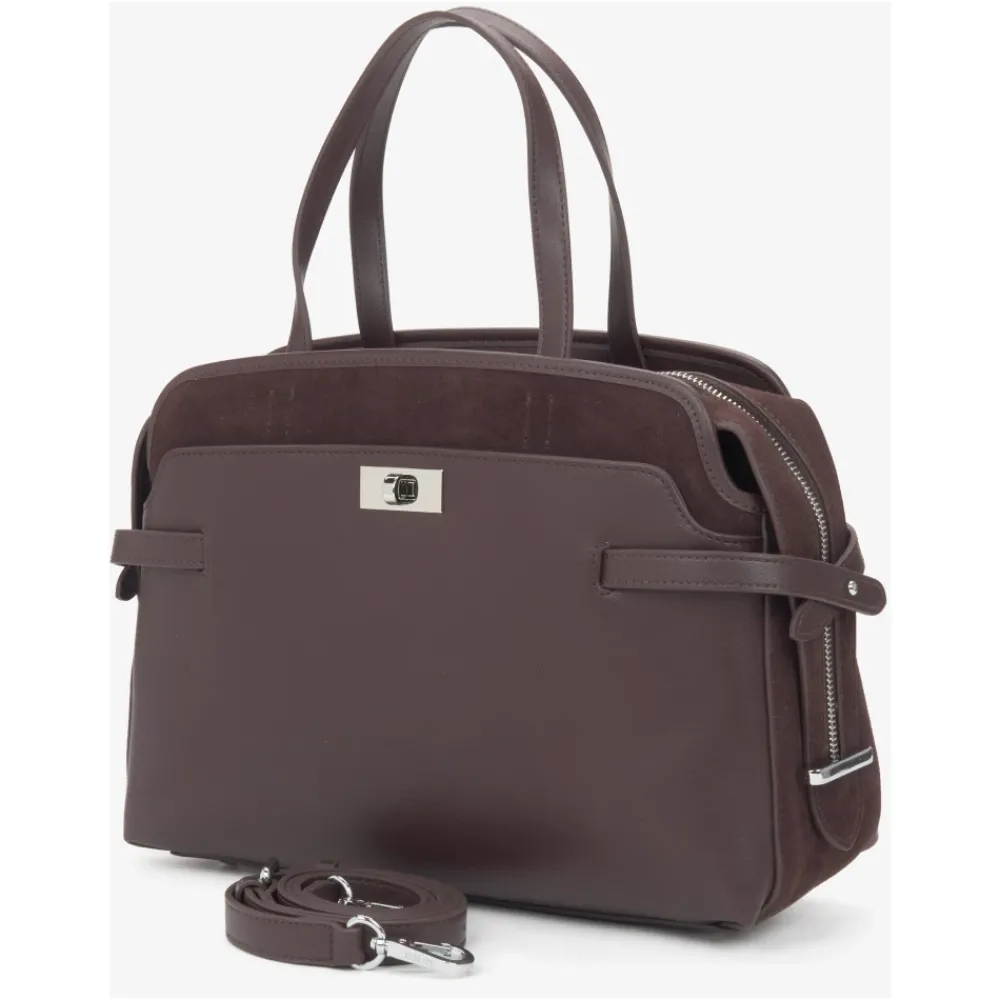 DAMES Estro Echt Lederen Tote Handtas