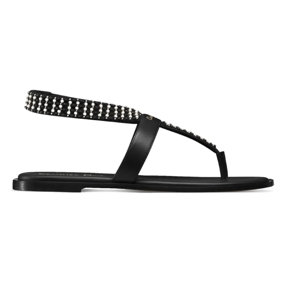 DAMES Dior Sandalen^Eclat Thong Sandal Wit Parels