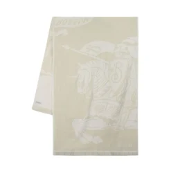 DAMES Burberry EKD Motif Sjaal met Rafels