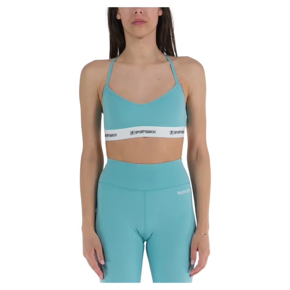 Sporty & Rich Elastic Band Sport Top Paradise