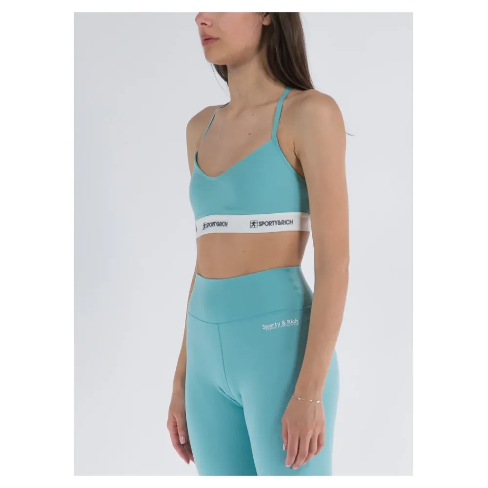 Sporty & Rich Elastic Band Sport Top Paradise