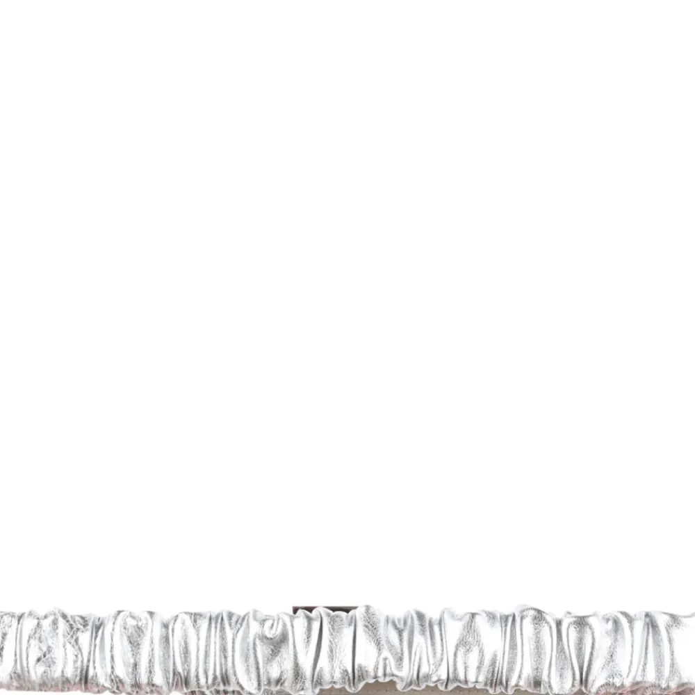 Balmain Riemen En Bretels^Elastische Zilveren Riem met Logodetail