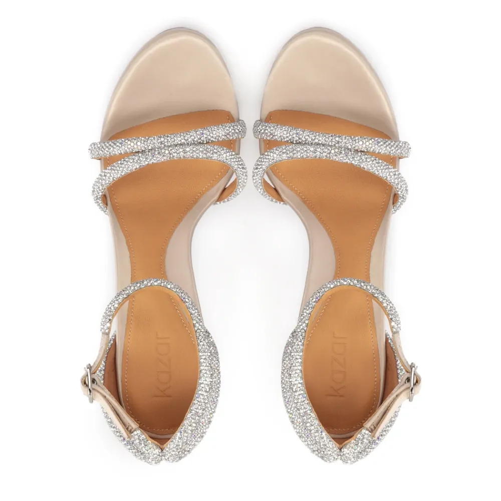 DAMES Kazar Sandalen^Elegante Avond Sandalen met Versierde Bandjes