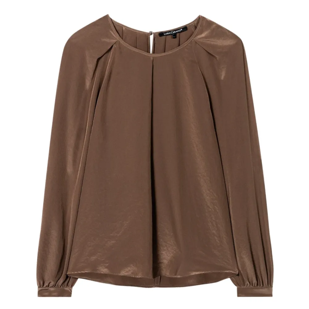 DAMES Luisa Cerano Elegante Blouse met Unieke Stijl