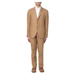 Heren Lardini Kostuums^Elegante e Linnen Tweedelig Pak