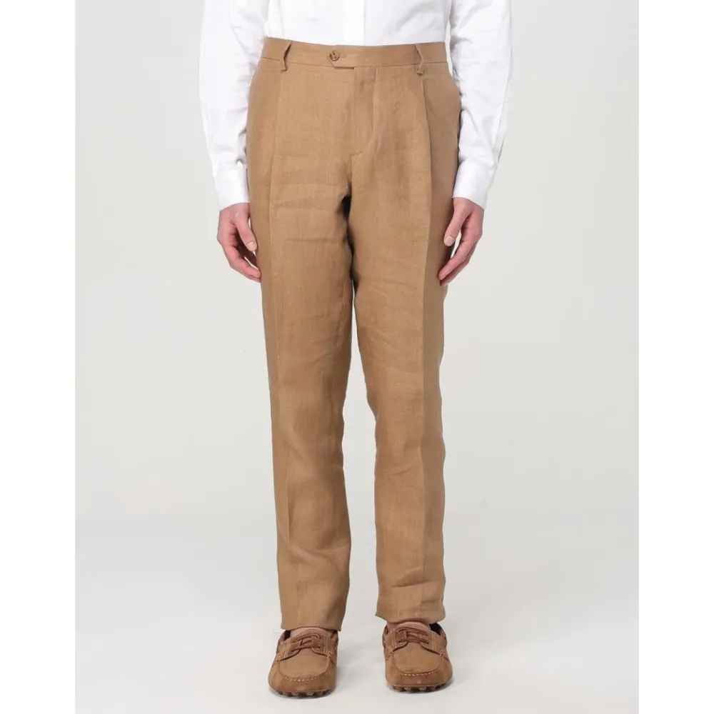 Heren Lardini Kostuums^Elegante e Linnen Tweedelig Pak