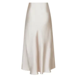 DAMES Neo Noir Rokken^Elegante Champagne Satijnen Rok