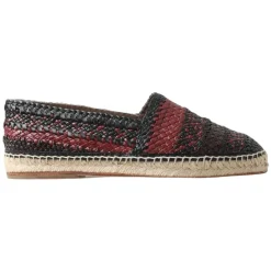 Heren Dolce & Gabbana Elegante Geweven Leren Espadrilles