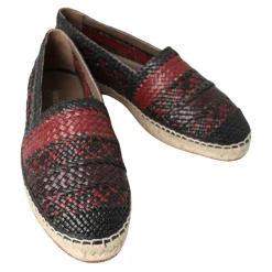 Heren Dolce & Gabbana Elegante Geweven Leren Espadrilles