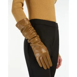 DAMES Max Mara Handschoenen^Elegante Lamsleren Handschoenen