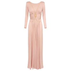 DAMES Elisabetta Franchi Elegante Lange Jurk met Open Rug