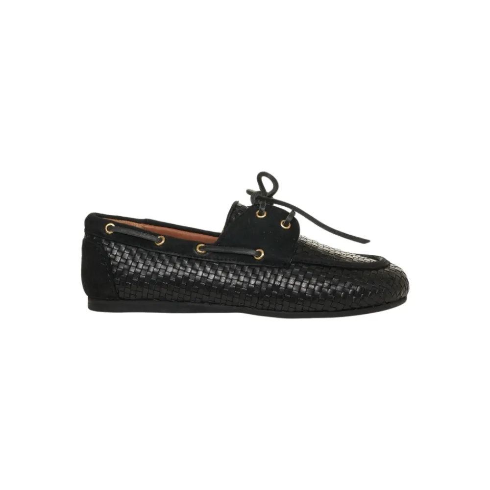 DAMES Billi Bi Elegante Leren Mocassins Nero AW25