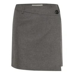 DAMES Gestuz Rokken^Elegante Melange Wikkelrok