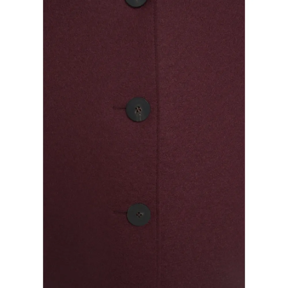 DAMES Harris Wharf London Elegante Minimalistische Wollen Jas AW25