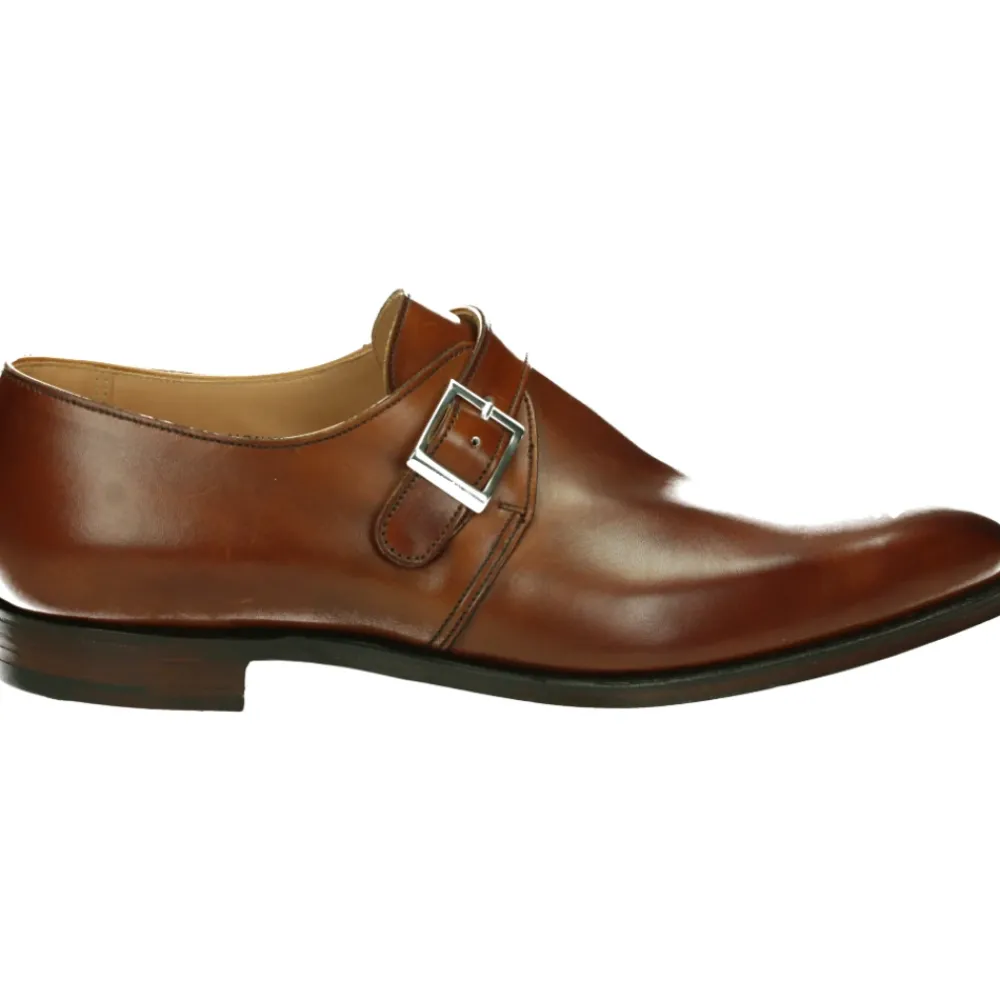 Heren Crockett & Jones Nette Schoenen^Elegante Monkton Business Schoenen in Cognac