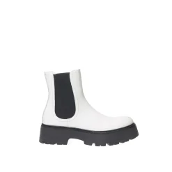 DAMES Alexander McQueen Chelseaboots^Elegante Monochrome Leren Laarzen