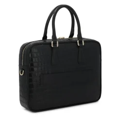 DAMES Kazar Elegante reliëf lederen laptoptas