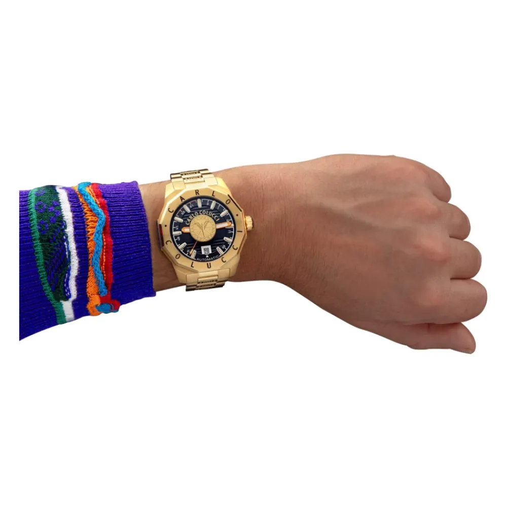 Heren Carlo Colucci Horloges^Elegante roestvrijstalen horloge