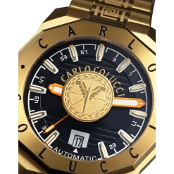 Heren Carlo Colucci Horloges^Elegante roestvrijstalen horloge