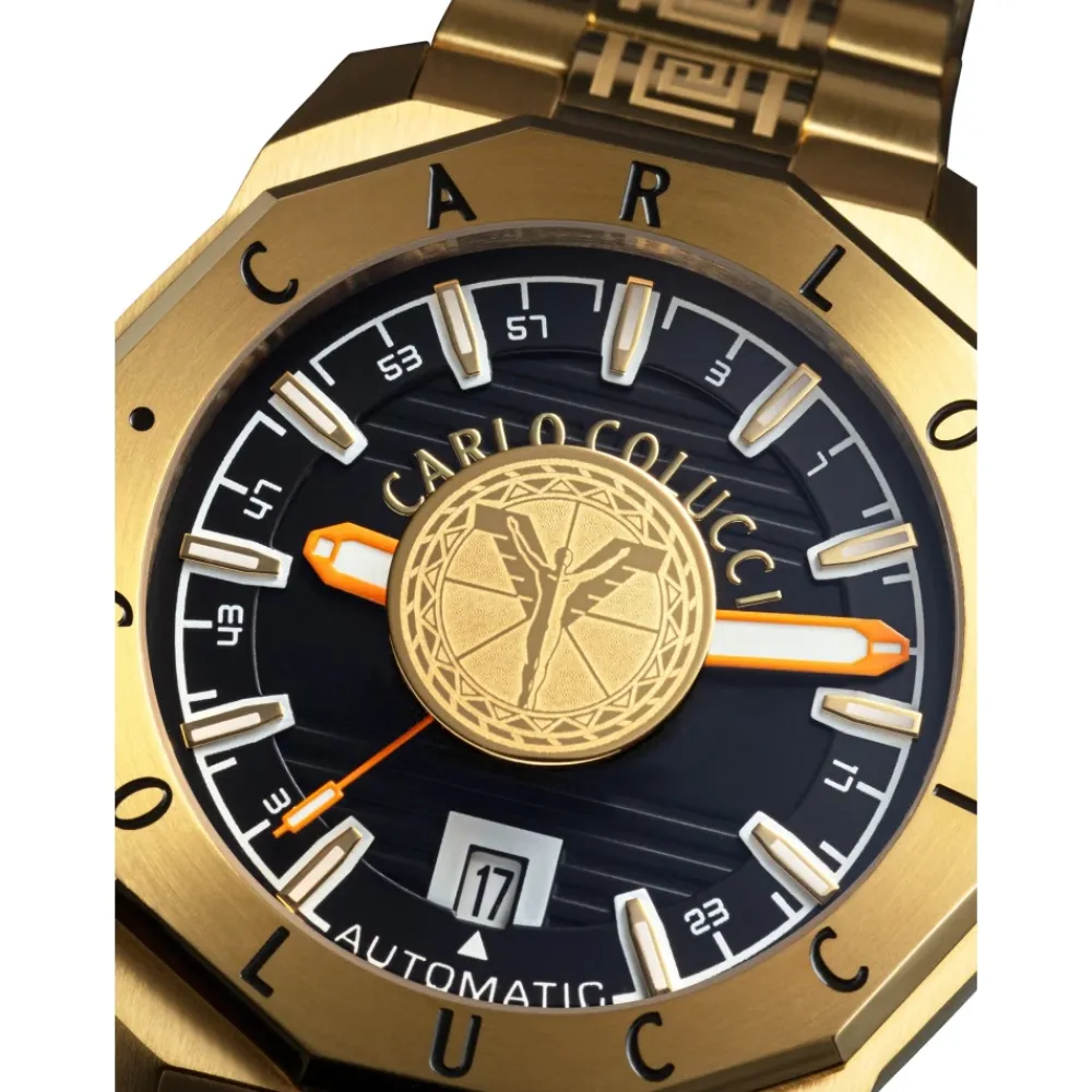 Heren Carlo Colucci Horloges^Elegante roestvrijstalen horloge