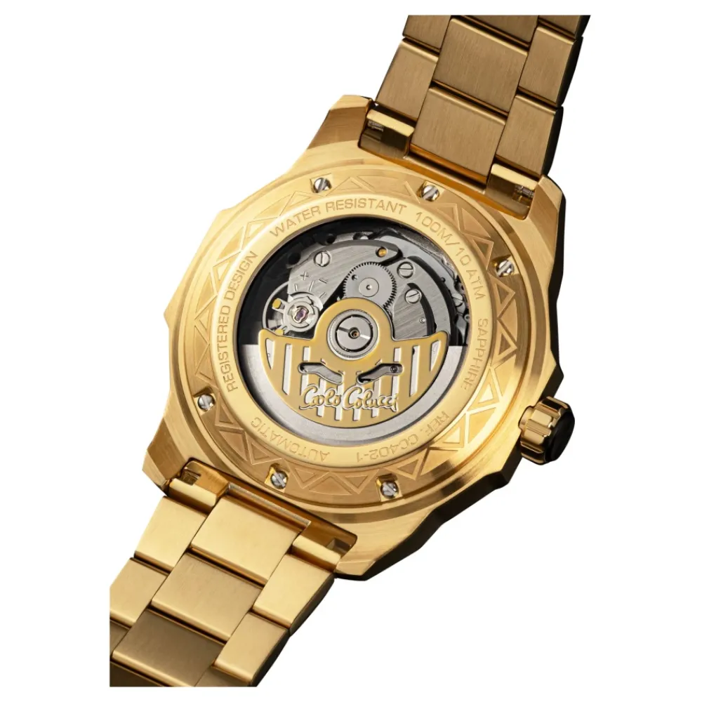 Heren Carlo Colucci Horloges^Elegante roestvrijstalen horloge