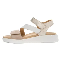 DAMES ara Sleehakken^Elegante Sandaal in Zand/Wit/Platin