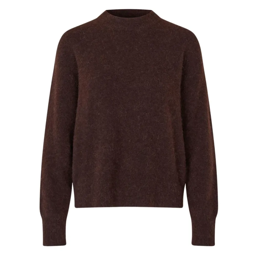 DAMES Samsøe Samsøe Truien & Vesten^Elegante zwarte koffietop