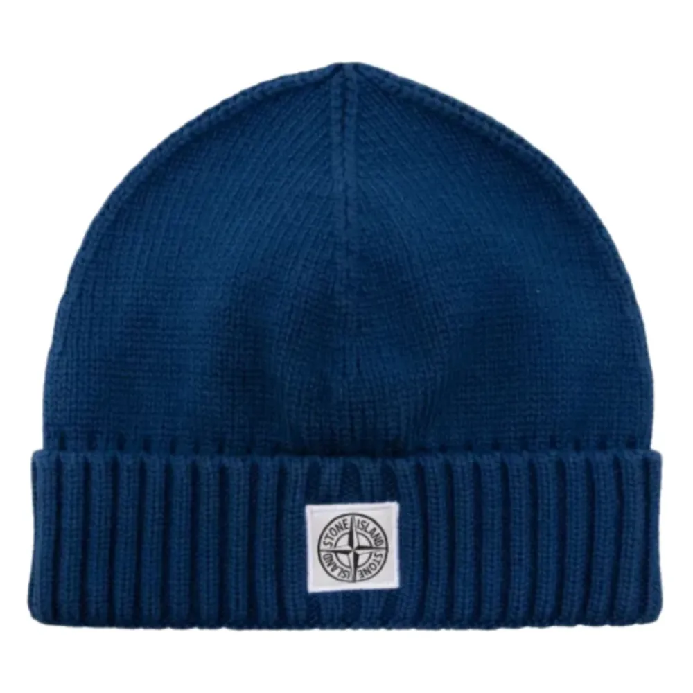 Stone Island Mutsen En Petten^Elektrisch Geribbelde Gebreide Kinder Muts