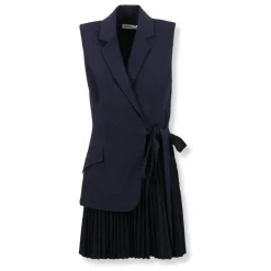 DAMES Simkhai Eman Pleated Mini Dress