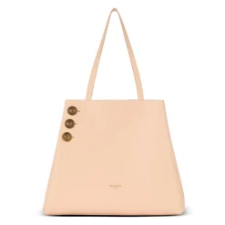 DAMES Balmain Shoppers^Emblème generfd kalfsleer tote tas