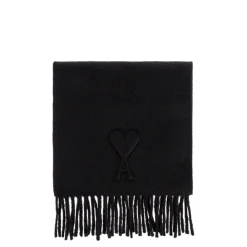 Heren Ami Paris Embossed De Coeur Scarf