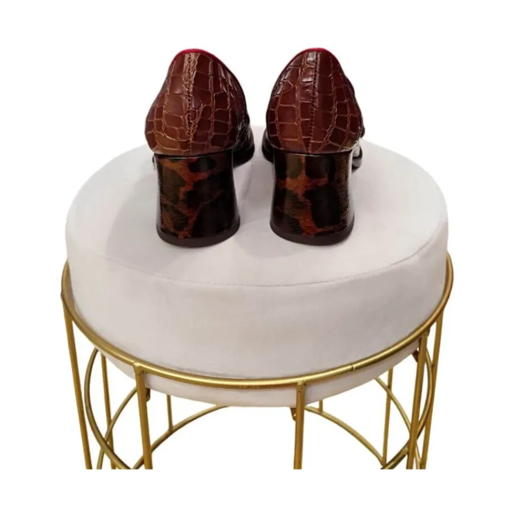 DAMES Chie Mihara Pumps^Embossed Leather High Heel Pumps