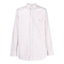 Heren Etro Embroidered Logo Striped Shirt