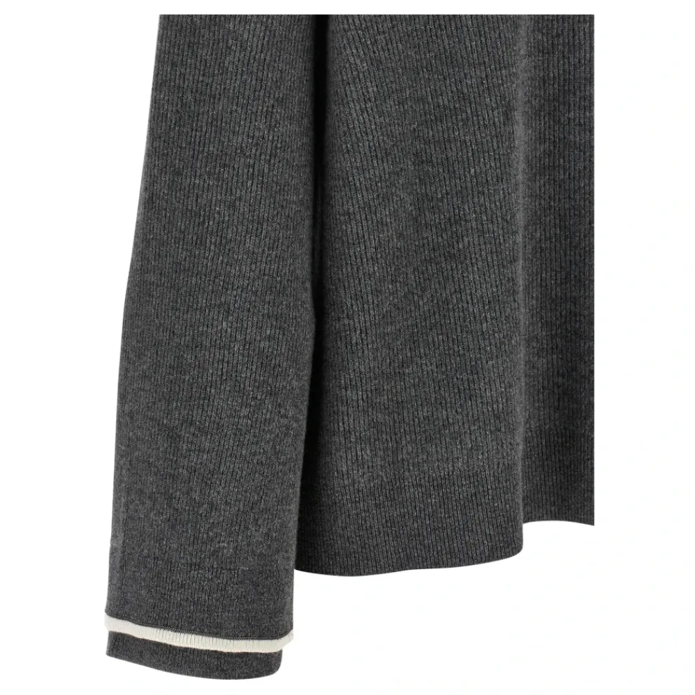 DAMES Brunello Cucinelli Hoodies & Sweatvesten^Engelse Rib Hoodie Trui