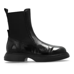 DAMES Ganni Chelseaboots^Enkellaarzen met logo