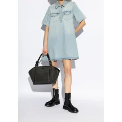 DAMES Ganni Chelseaboots^Enkellaarzen met logo