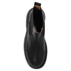 DAMES Ganni Chelseaboots^Enkellaarzen met logo