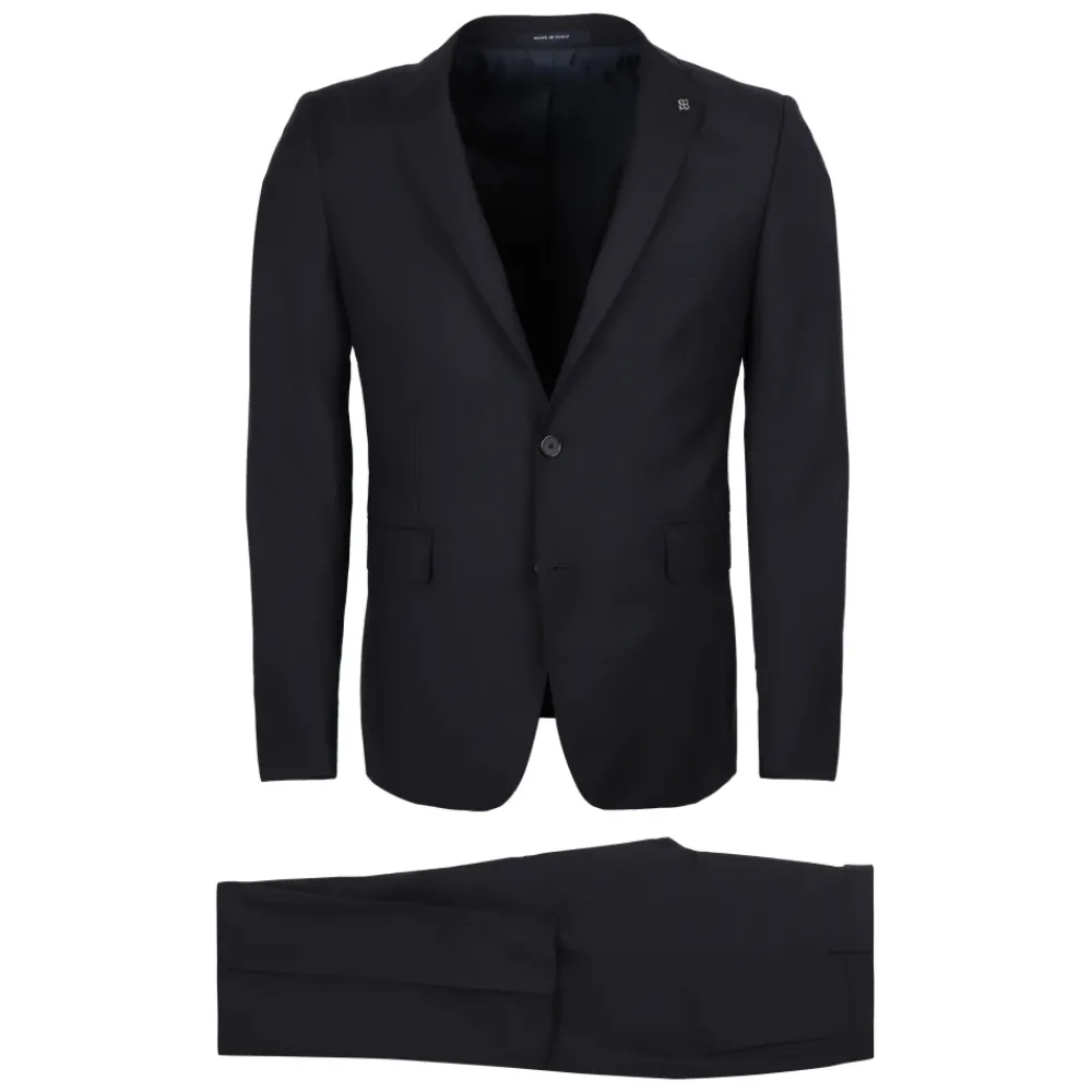 Heren Tagliatore Enkelrijig Twee-Knops Pak